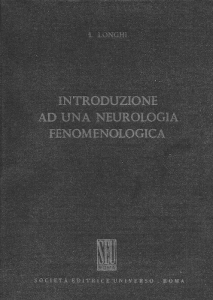 introduzione ad una neurologia fenomenologica